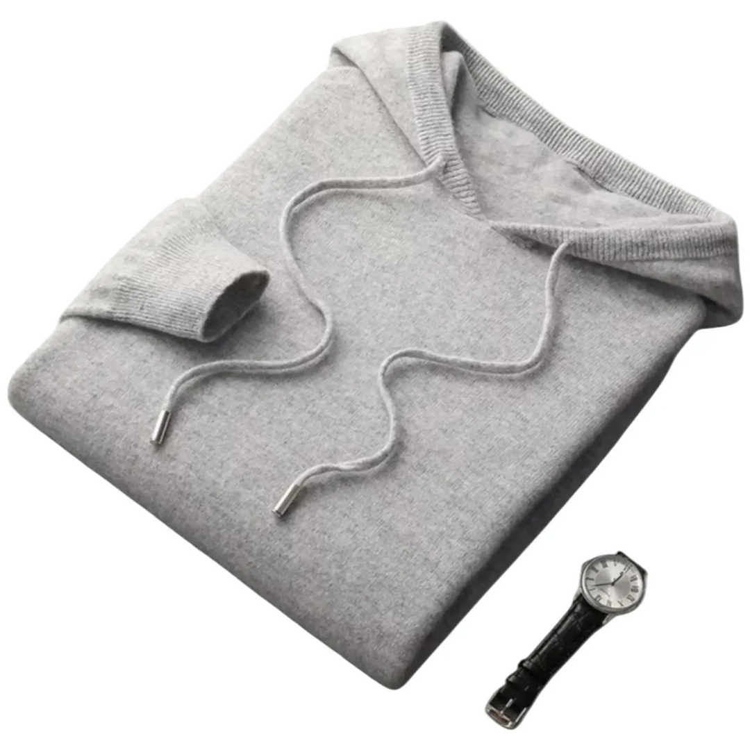 Men's Premium Wool Blend Knit Hoodie