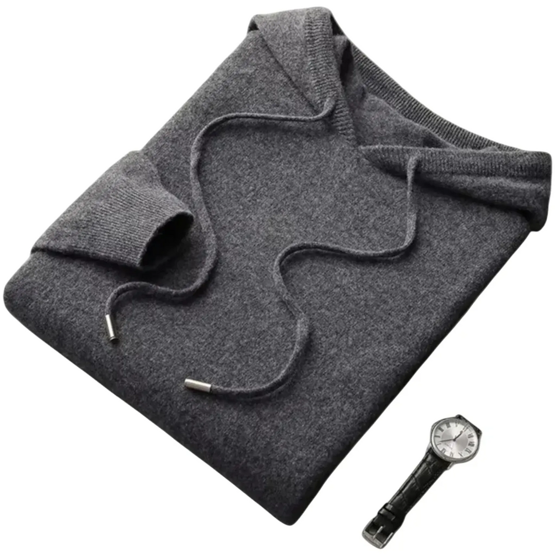 Men's Premium Wool Blend Knit Hoodie