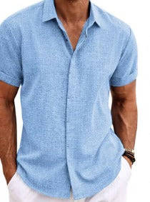 Short Sleeve Button Shirt for Men