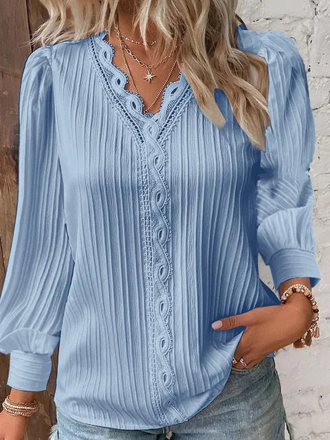 Chic Women's Blouse with Elegant Touch