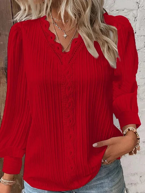 Chic Women's Blouse with Elegant Touch