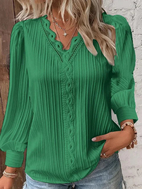 Chic Women's Blouse with Elegant Touch