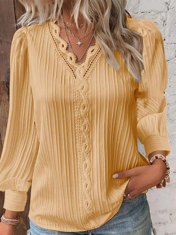 Chic Women's Blouse with Elegant Touch