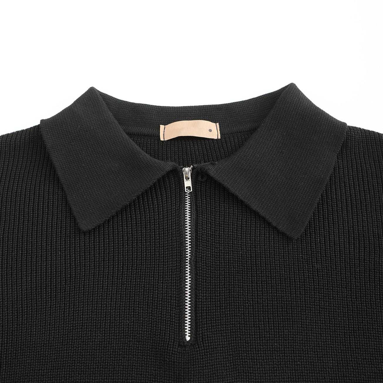 Knitted Half Zip Lapel Sweat For Men