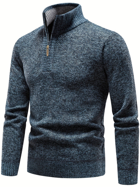 Half Zip Turtleneck Sweater for Men