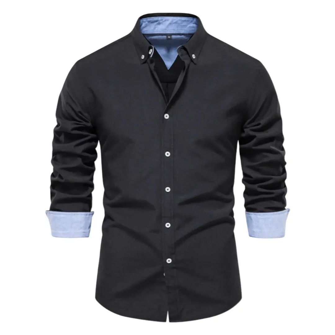 Button-Up Long-Sleeve Shirt for Men - Armoire Melbourne