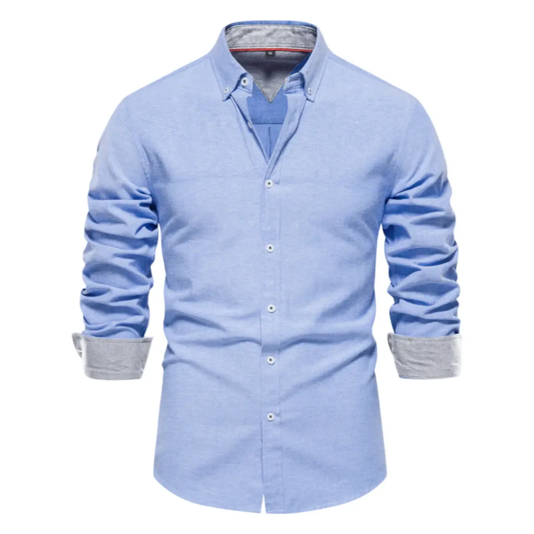Button-Up Long-Sleeve Shirt for Men - Armoire Melbourne