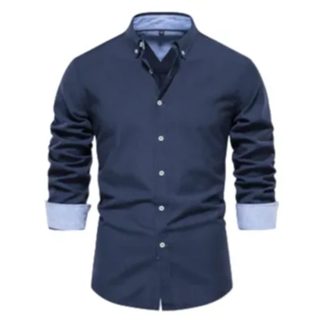 Button-Up Long-Sleeve Shirt for Men - Armoire Melbourne