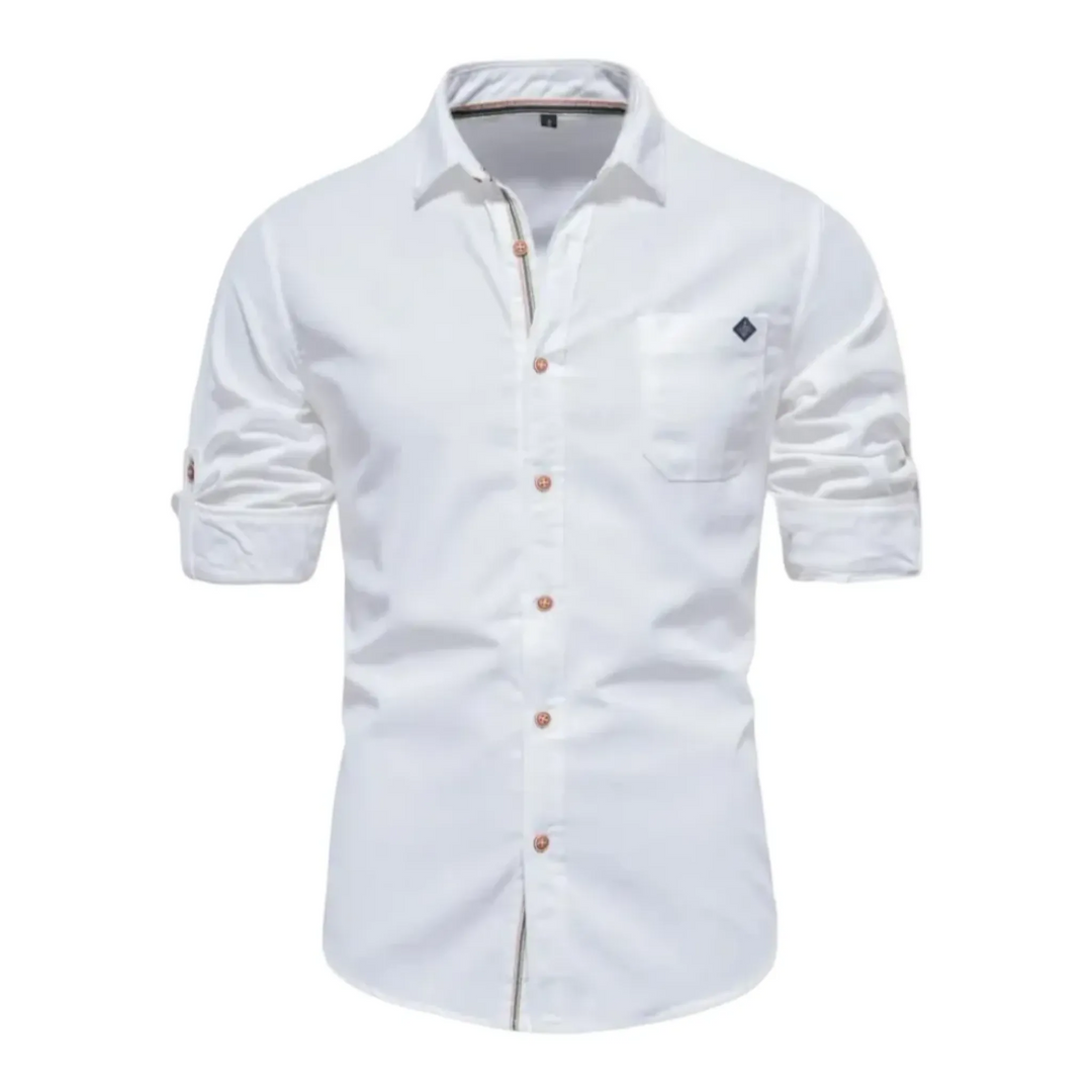 Buttoned Long Sleeve Shirt for Men - Armoire Melbourne