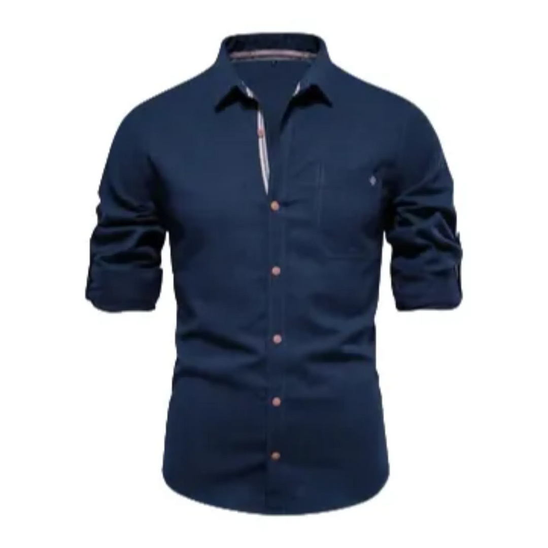 Buttoned Long Sleeve Shirt for Men - Armoire Melbourne