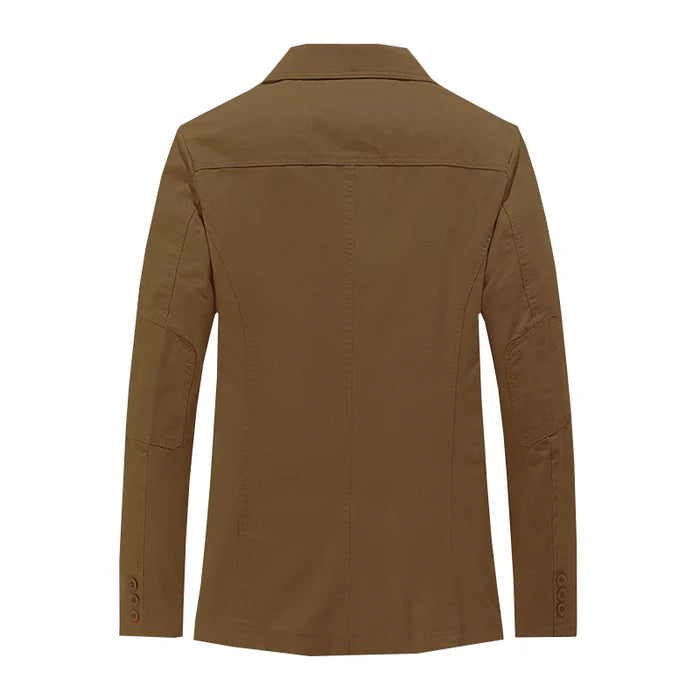 Canvas Lapel Blazer With Pockets For Men - Armoire Melbourne