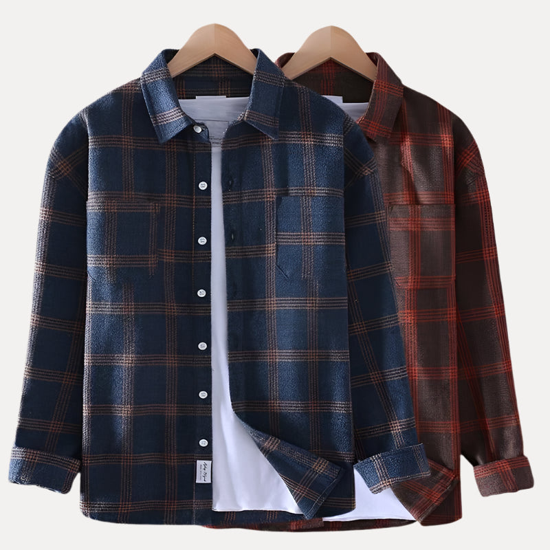 Classic Plaid Flannel Shirt - Armoire Melbourne