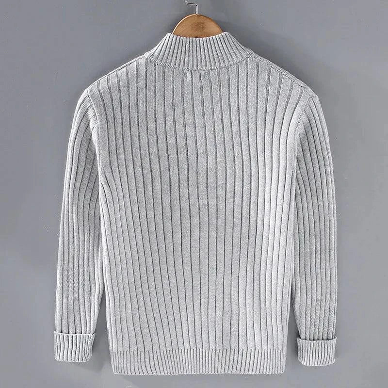 Classic Ribbed Knit Cardigan for Men - Armoire Melbourne