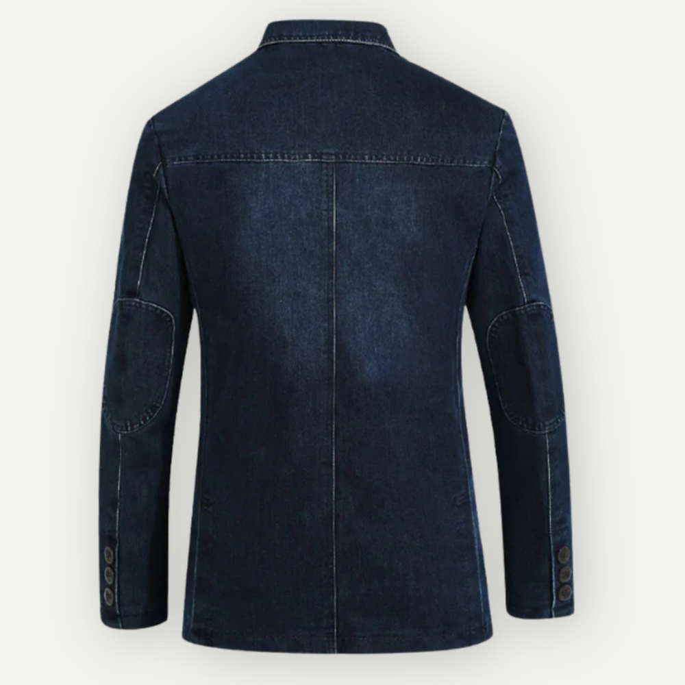 Denim Blazer with Three Pockets - Armoire Melbourne