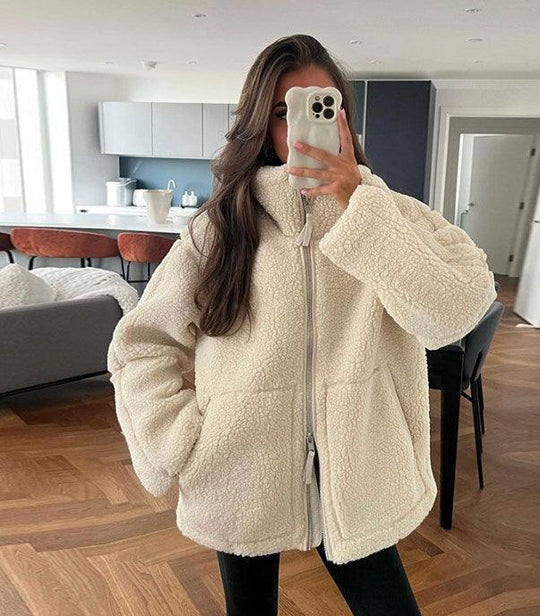 Women's Plush Fleece Winter Jacket