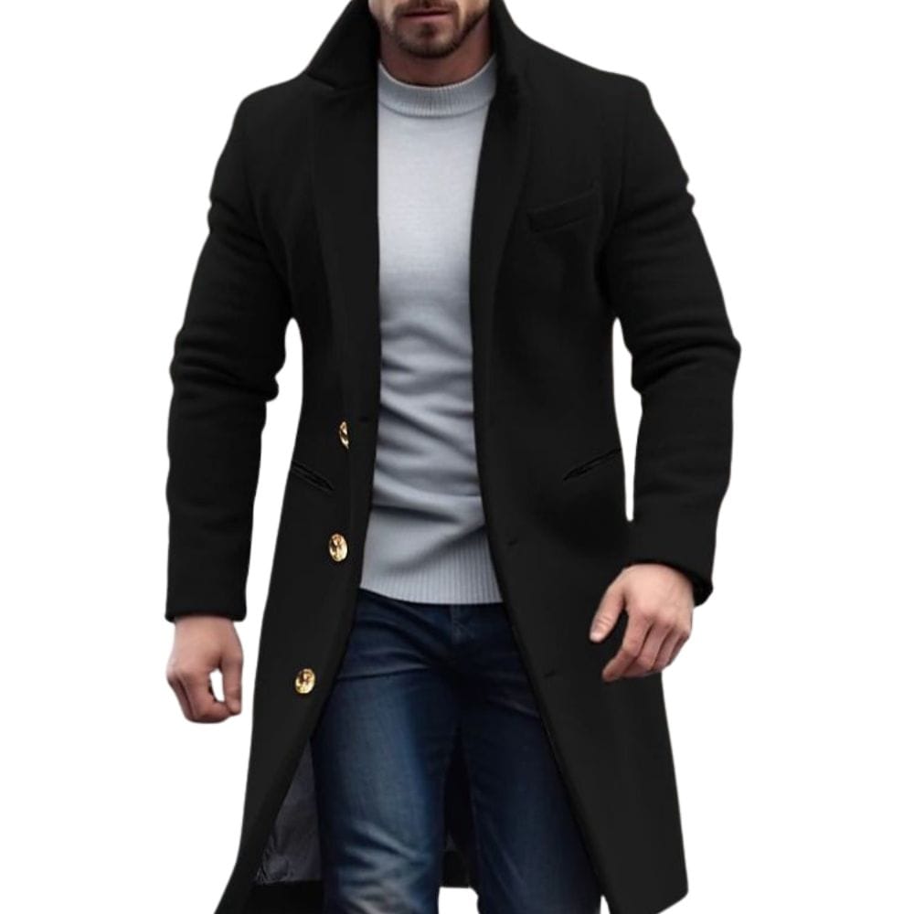 Essential Buttoned Trenchcoat with Mid-Length Fit - Armoire Melbourne