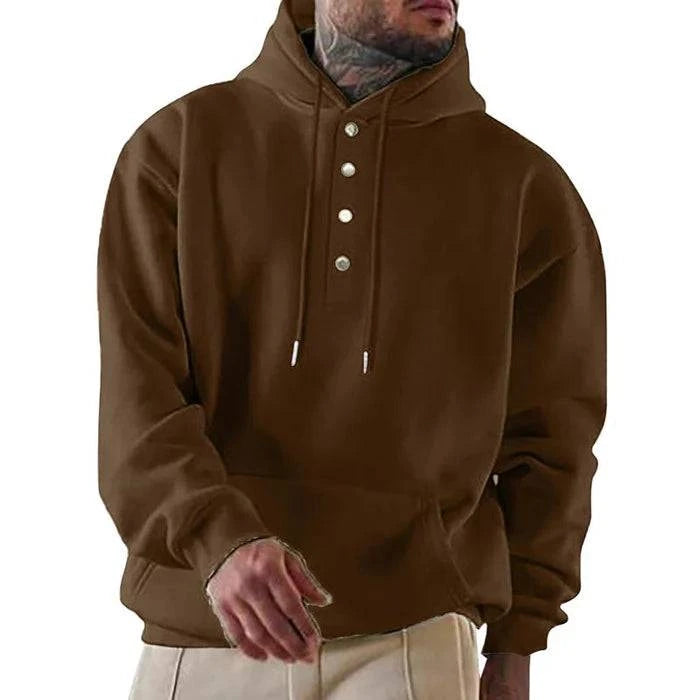 Fleece Hoodie with Pockets for Men - Armoire Melbourne