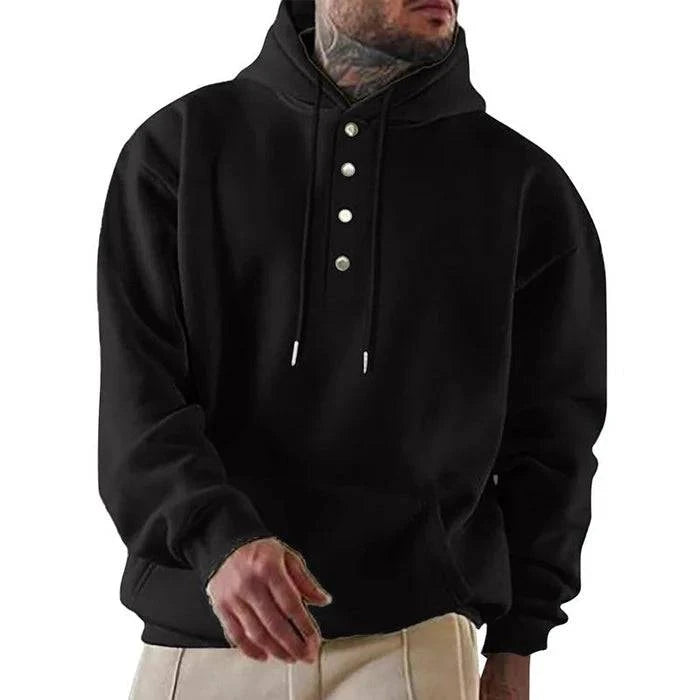 Fleece Hoodie with Pockets for Men - Armoire Melbourne