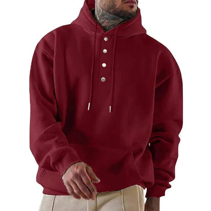 Fleece Hoodie with Pockets for Men - Armoire Melbourne