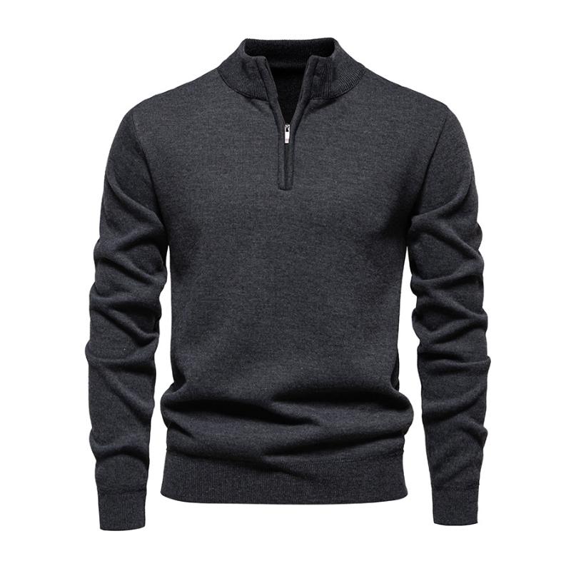Half-Zip Pullover Sweater with Lightweight Knit - Armoire Melbourne