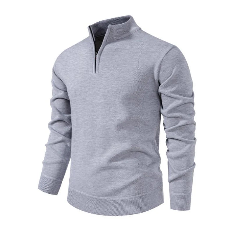 Half-Zip Pullover Sweater with Lightweight Knit - Armoire Melbourne
