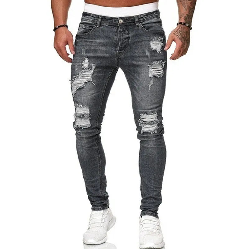 Heavy-Duty Washed Jeans for Men - Armoire Melbourne