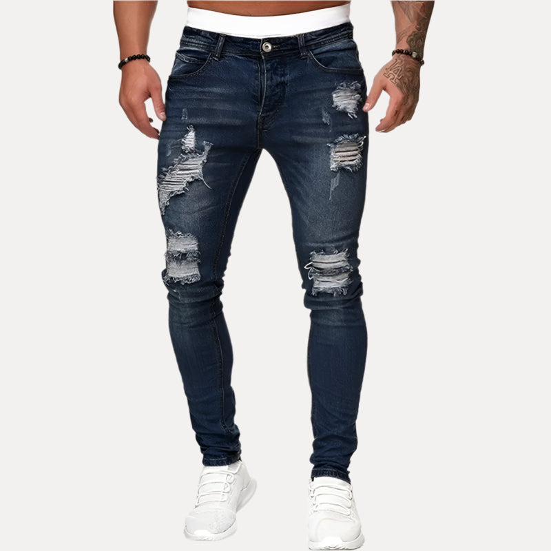 Heavy-Duty Washed Jeans for Men - Armoire Melbourne
