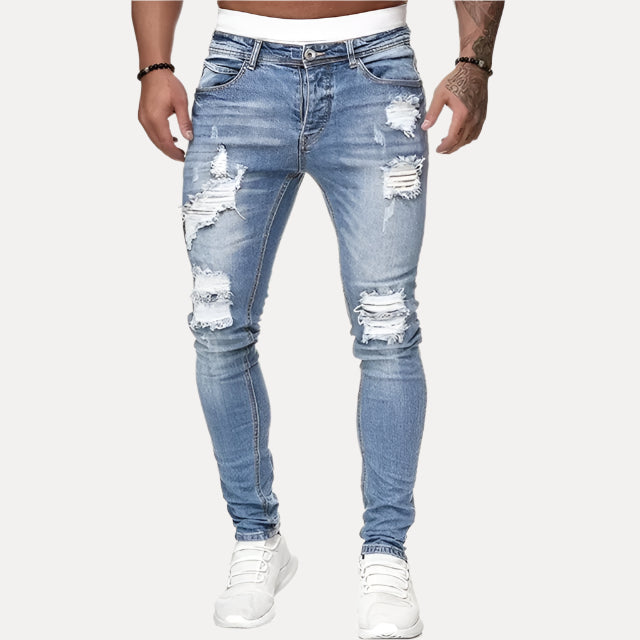 Heavy-Duty Washed Jeans for Men - Armoire Melbourne
