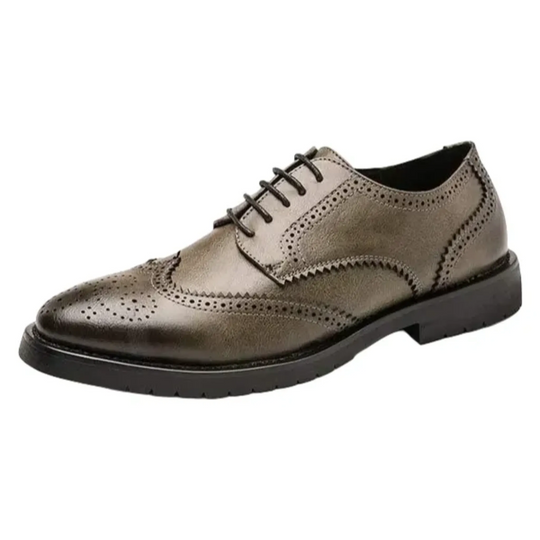 Men's Wingtip Leather Oxford Shoes
