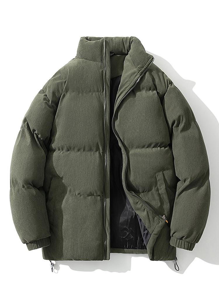 Men's Corduroy Puffer Jacket