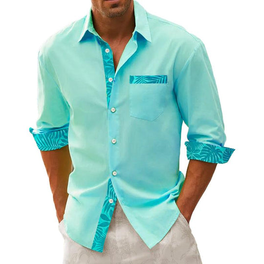 Men's Hawaiian Long Sleeve Shirt