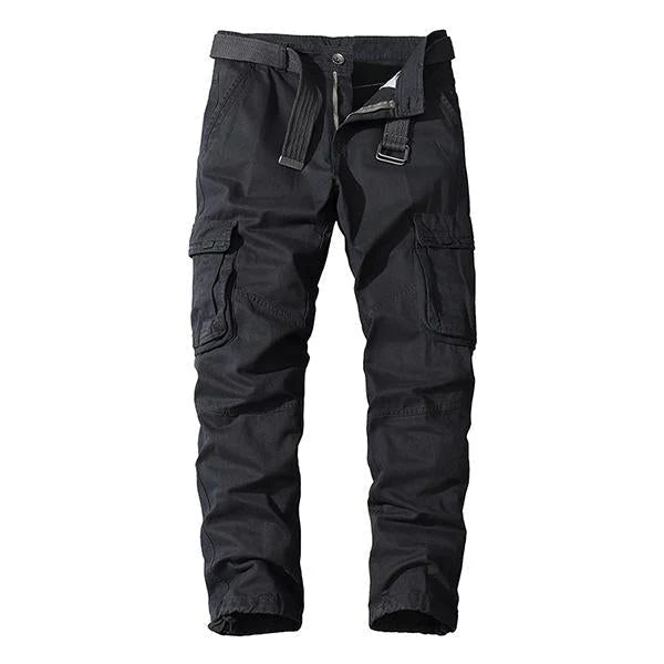 Casual Straight Multi-Pocket Cargo Pants for Men