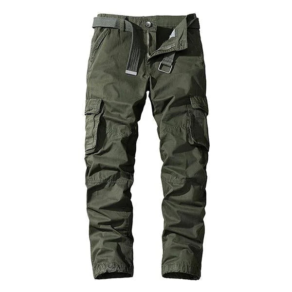 Casual Straight Multi-Pocket Cargo Pants for Men