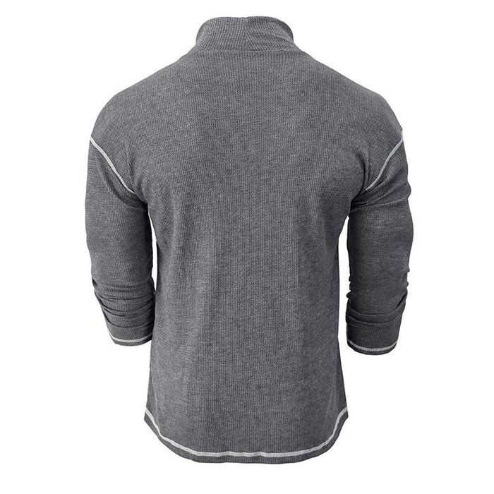 Men's Turtleneck Long Sleeve Pullover T-Shirt