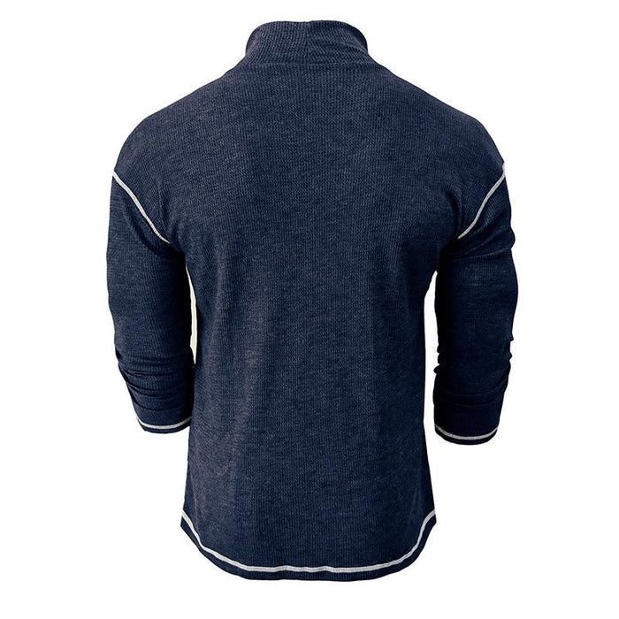 Men's Turtleneck Long Sleeve Pullover T-Shirt