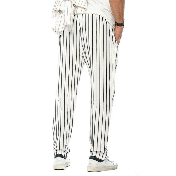 Men’s Casual Striped Trousers