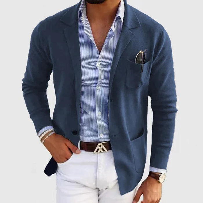 Men's Slim-Fit Knitted Blazer