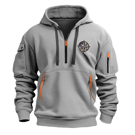 Men's Hoodie With Zip Pockets