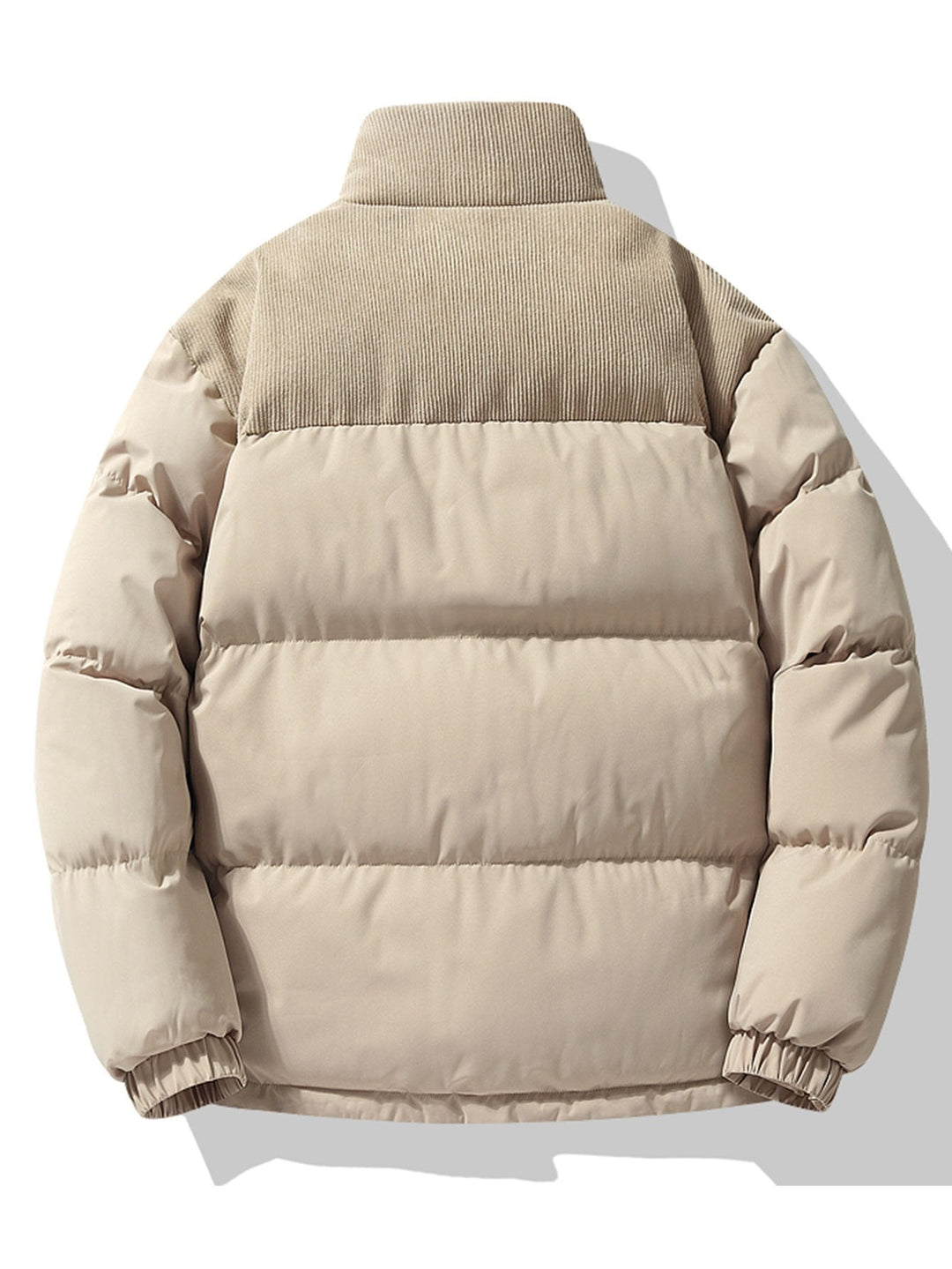 Curduroy Collar Puffer Jacket for Men