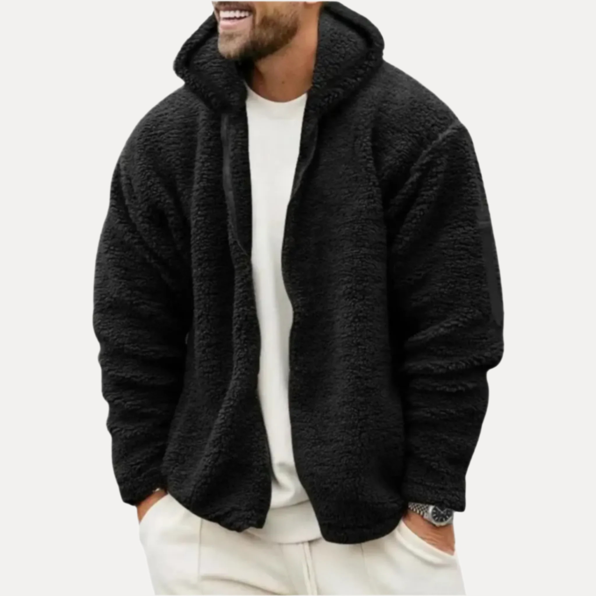 Armoire Men’s Fleece Hooded Jacket