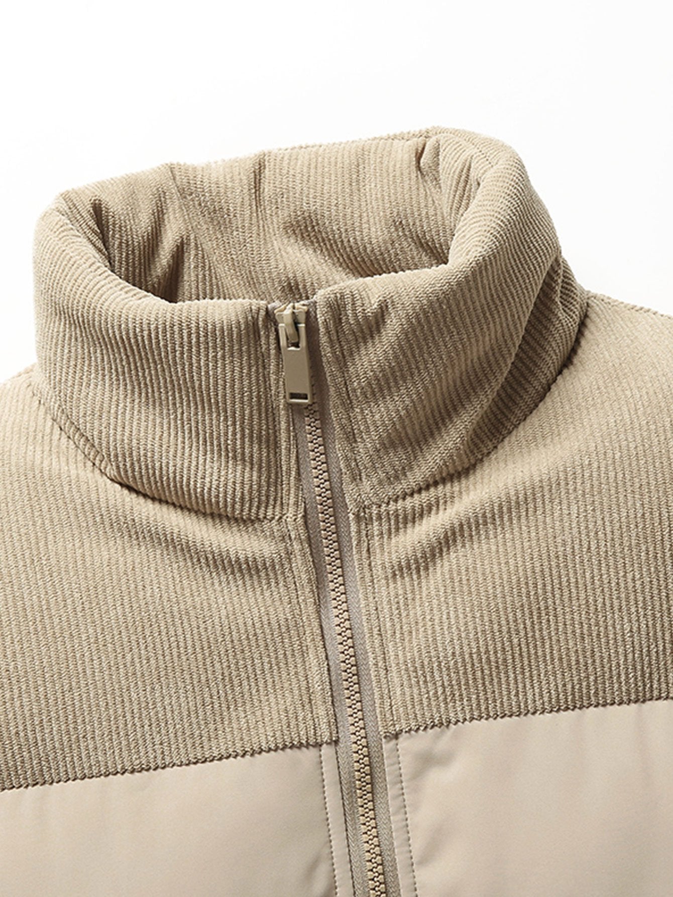 Men's Corduroy Collar Puffer Jacket