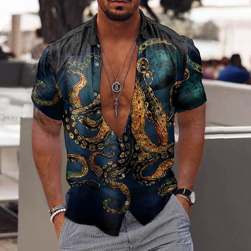 Men's Printed Short Sleeve Shirt