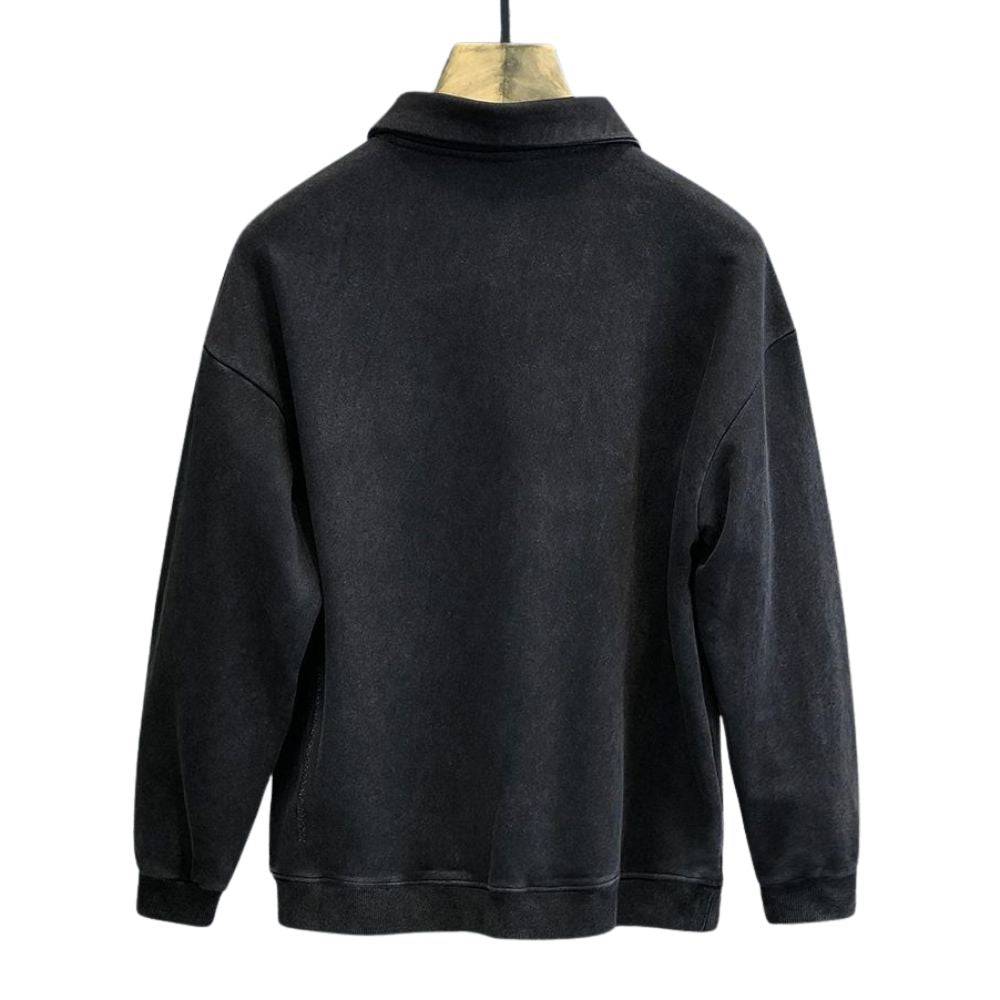 Knitted Long Sleeve Polo Sweater - Armoire Melbourne