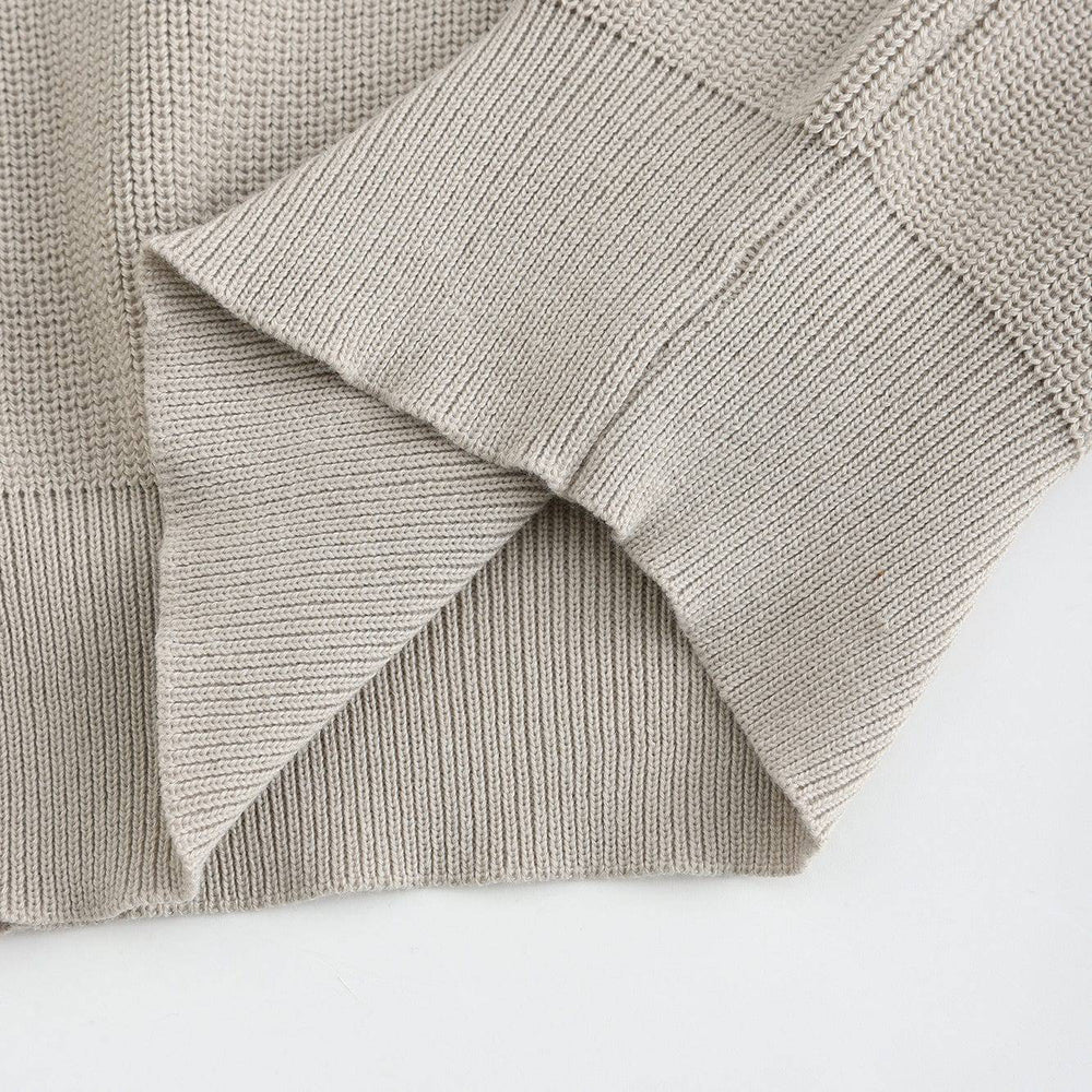 Knitted Quarter-Zip Polo Shirt - Armoire Melbourne