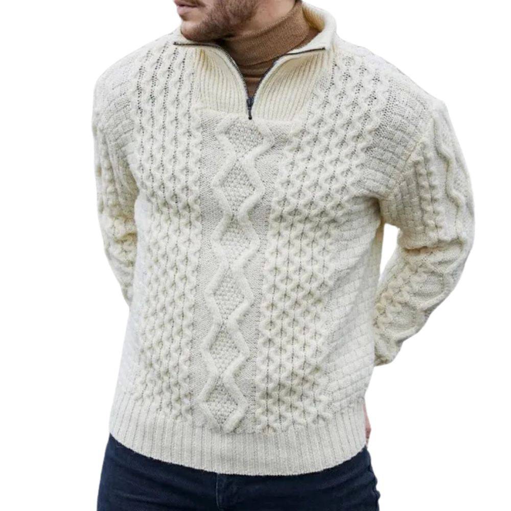 Knitted Turtleneck Sweater with High Neck - Armoire Melbourne