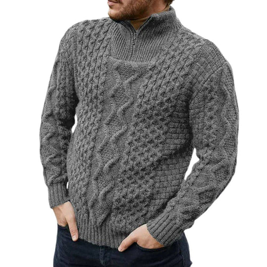 Knitted Turtleneck Sweater with High Neck - Armoire Melbourne