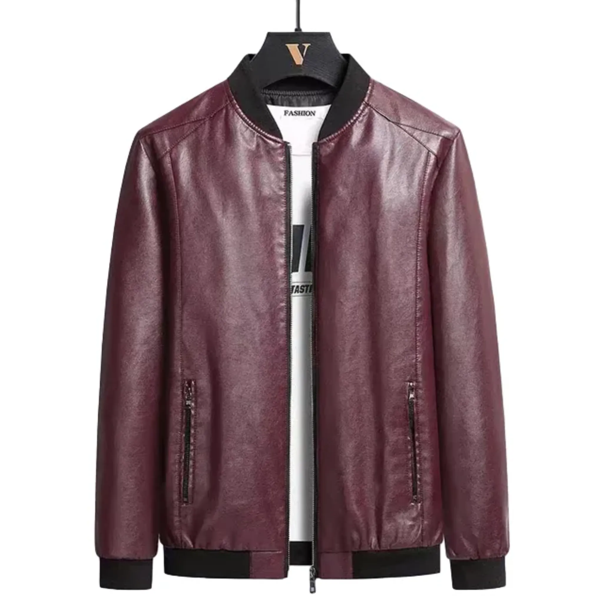 Leather Bomber Jacket for Men - Armoire Melbourne