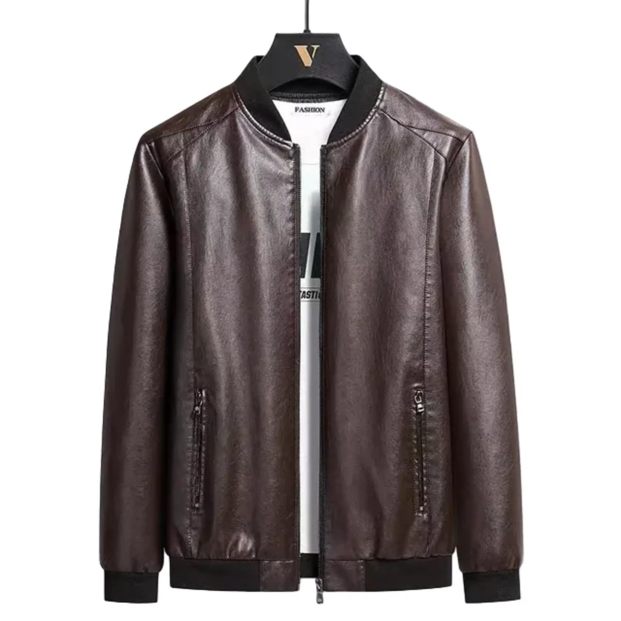 Leather Bomber Jacket for Men - Armoire Melbourne
