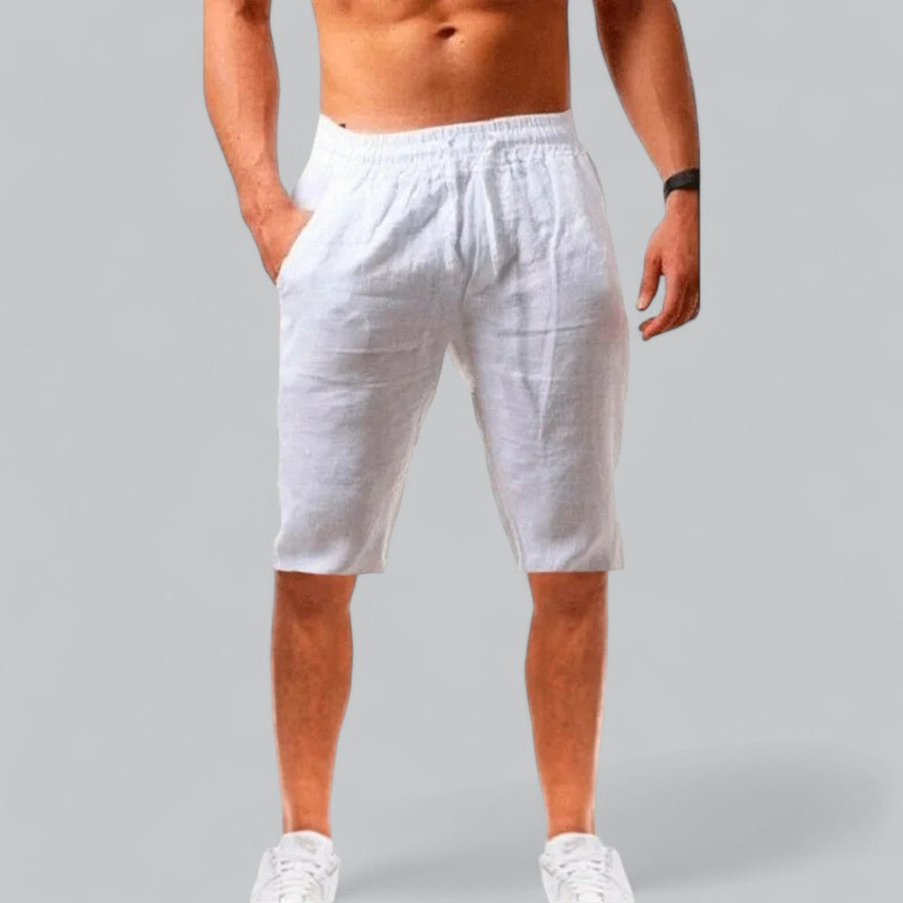 Linen Blend Capri Shorts for Men - Armoire Melbourne