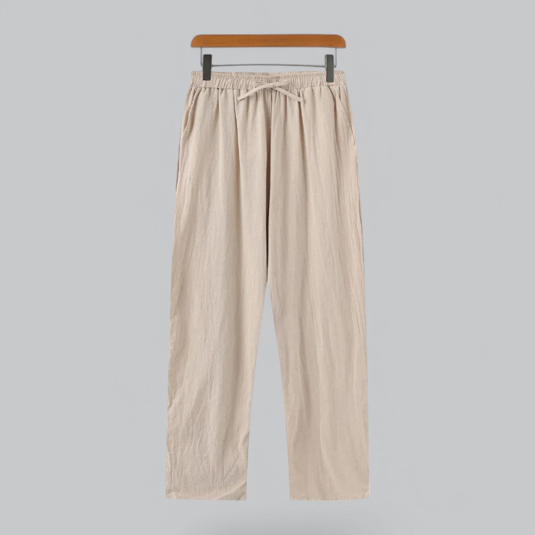 Linen Blend Relaxed Fit Summer Pants - Armoire Melbourne